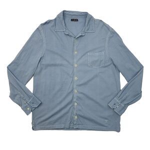 Breuer Shirt Mens XL Extra Large Copen Button Up Long Sleeve Cotton Chest Pocket